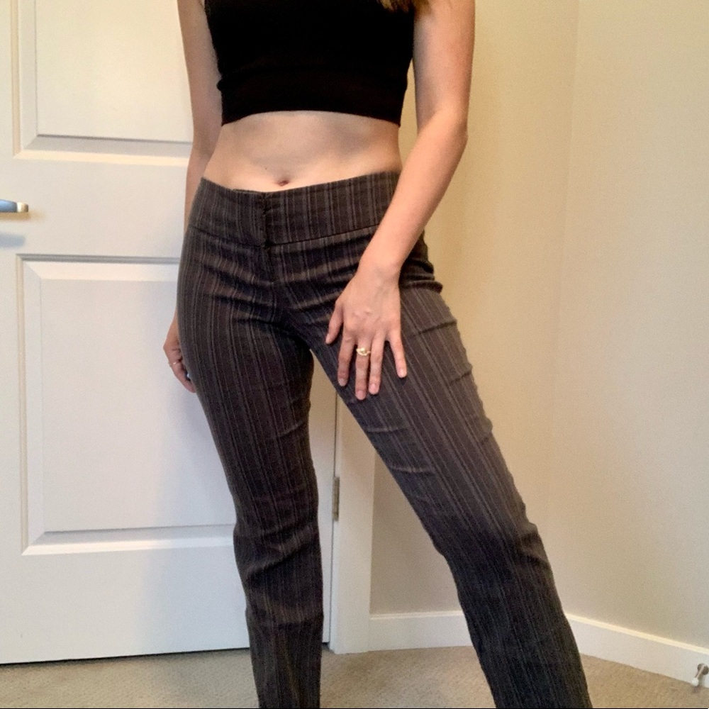 Y2K Low-rise Pinstripe Trousers